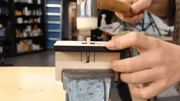No screw no glue hamerverbinding - Snijlab