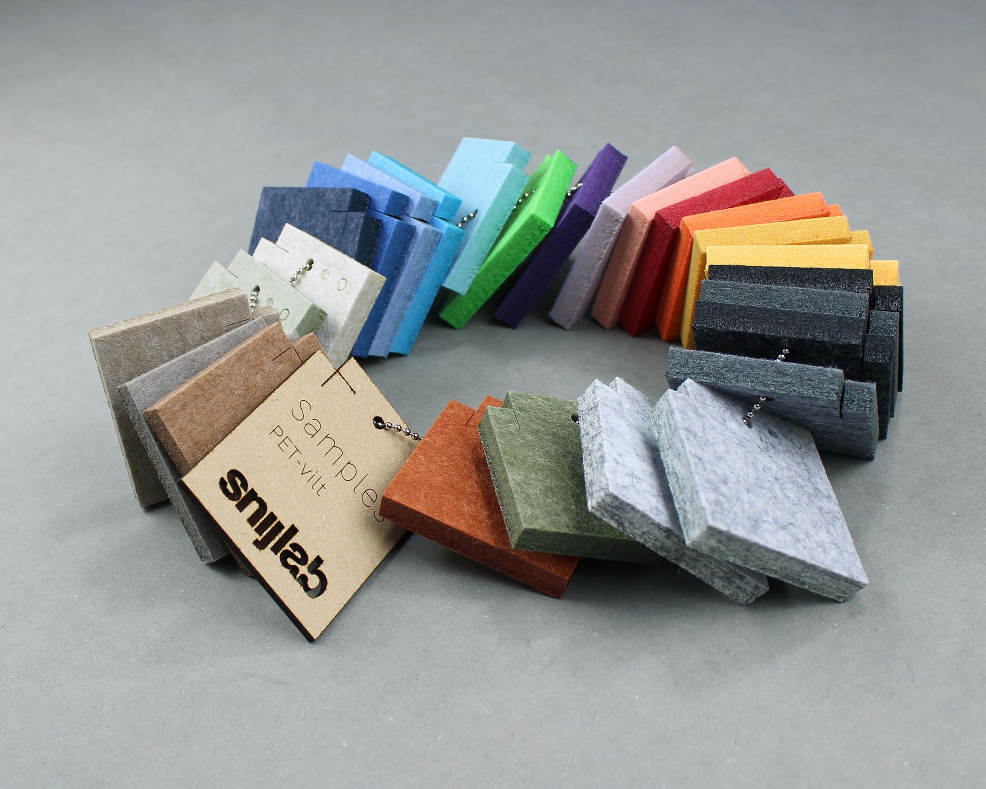 Material sample chain for laser cutting