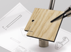 Lasergesneden proefstuk uit Essen MDF-kern 4,4 mm