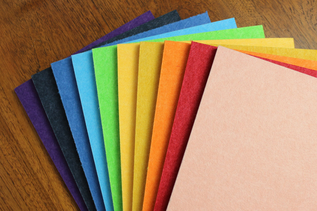 Platen PET-vilt 9 mm in diverse kleuren