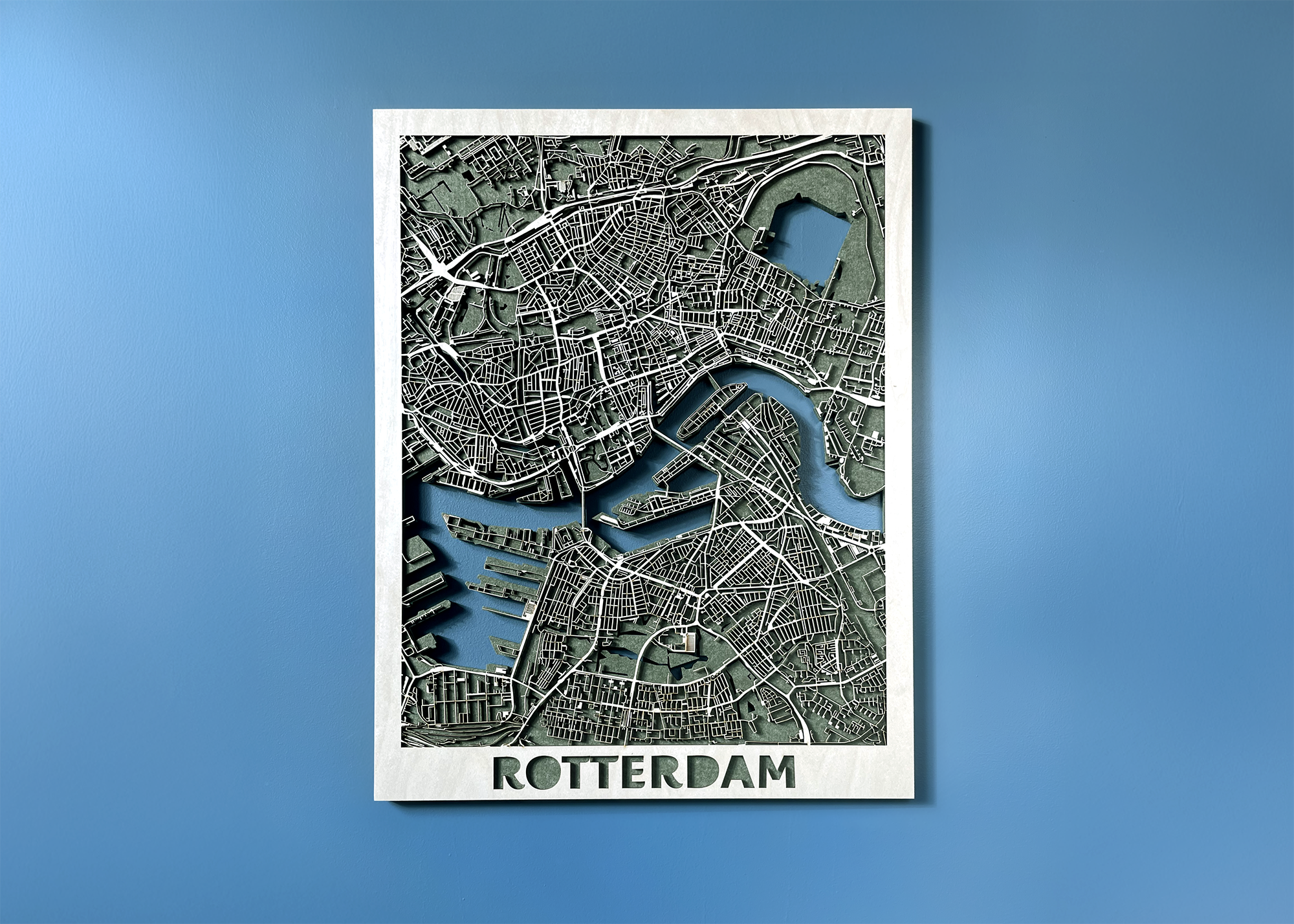 Houten stadskaart maken met lasersnijden