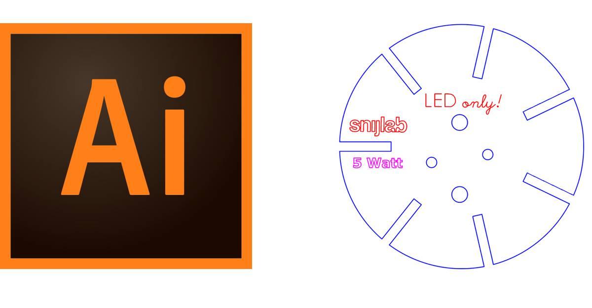 Lasersnijden met Adobe Illustrator - Snijlab