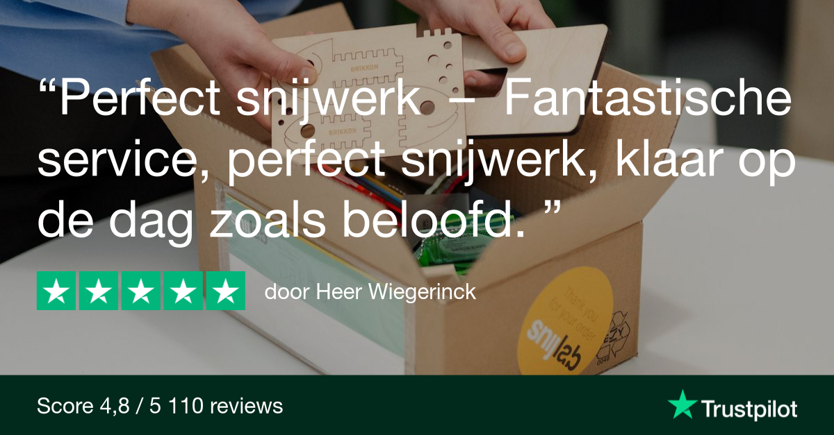 "Perfect snijwerk - Fantastische service, perfect snijwerk, klaar op de dag zoals beloofd"