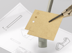 Lasergesneden proefstuk uit Pakkingpapier bruin 0,2 mm