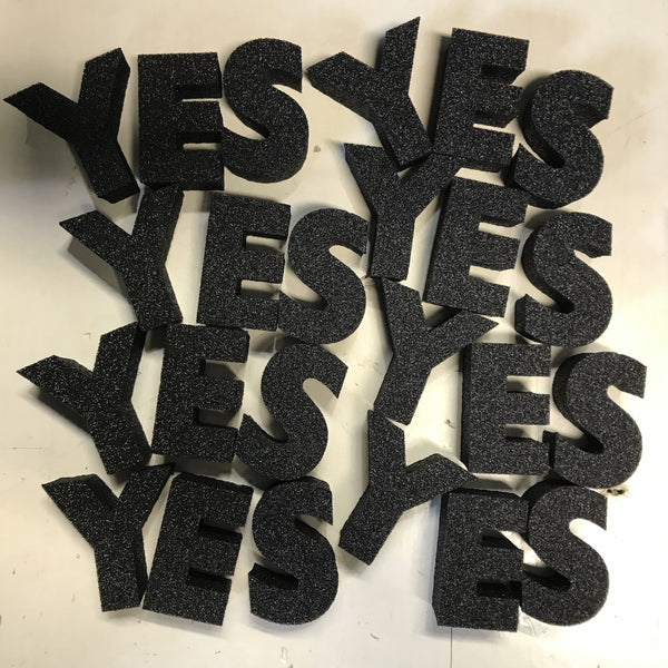 Letters uit schuim