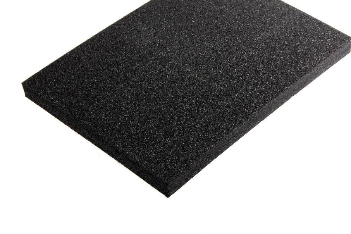 PE-schuim zwart 20 mm, plaatoppervlak